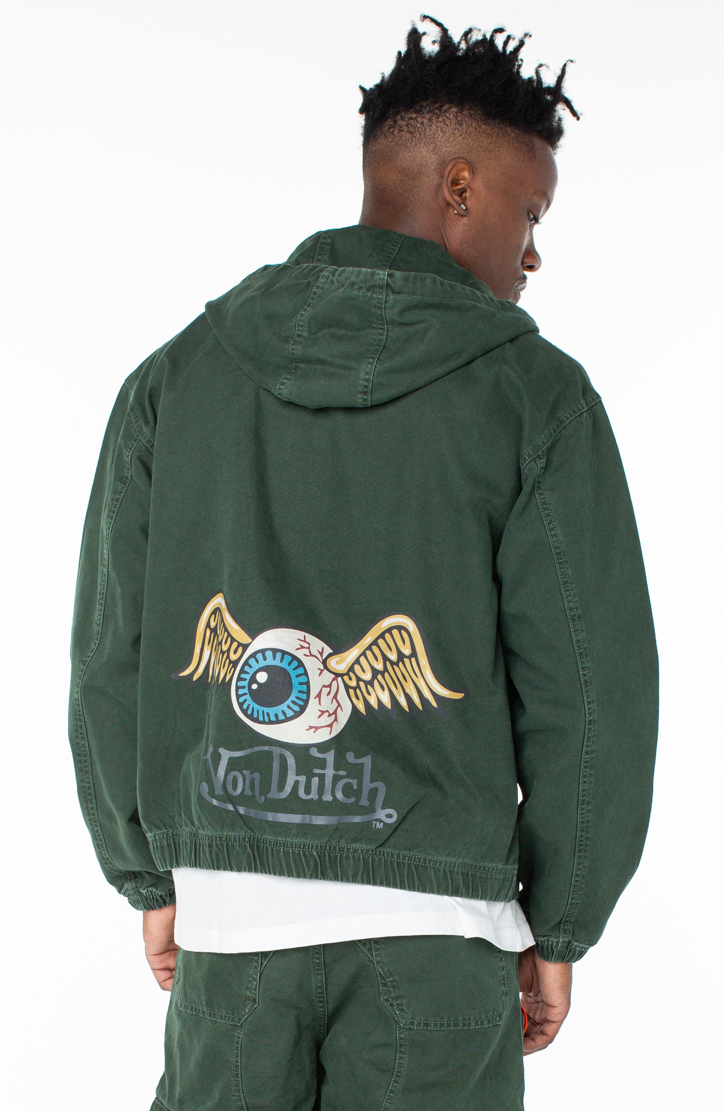 Invaders Flying Eyeball Zip Up Hoodie Jacket - image 2