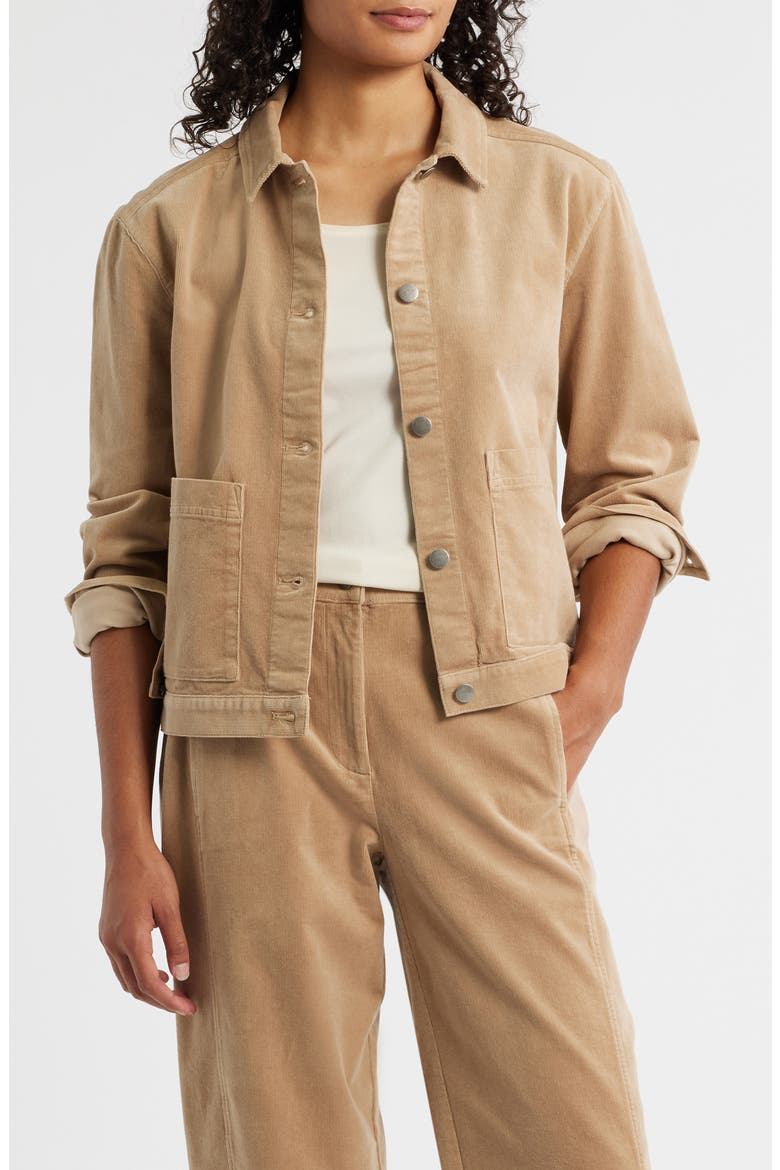 Corduroy Jacket, Main, color, BISCUIT