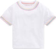 Mini Boden Kids' Embroidered Cotton T-Shirt
