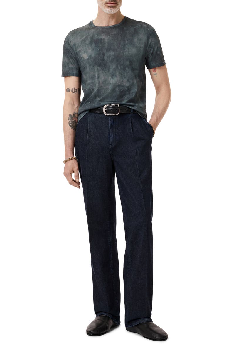 John Varvatos Cotton Crewneck T-Shirt, Alternate, color, Lake Blue