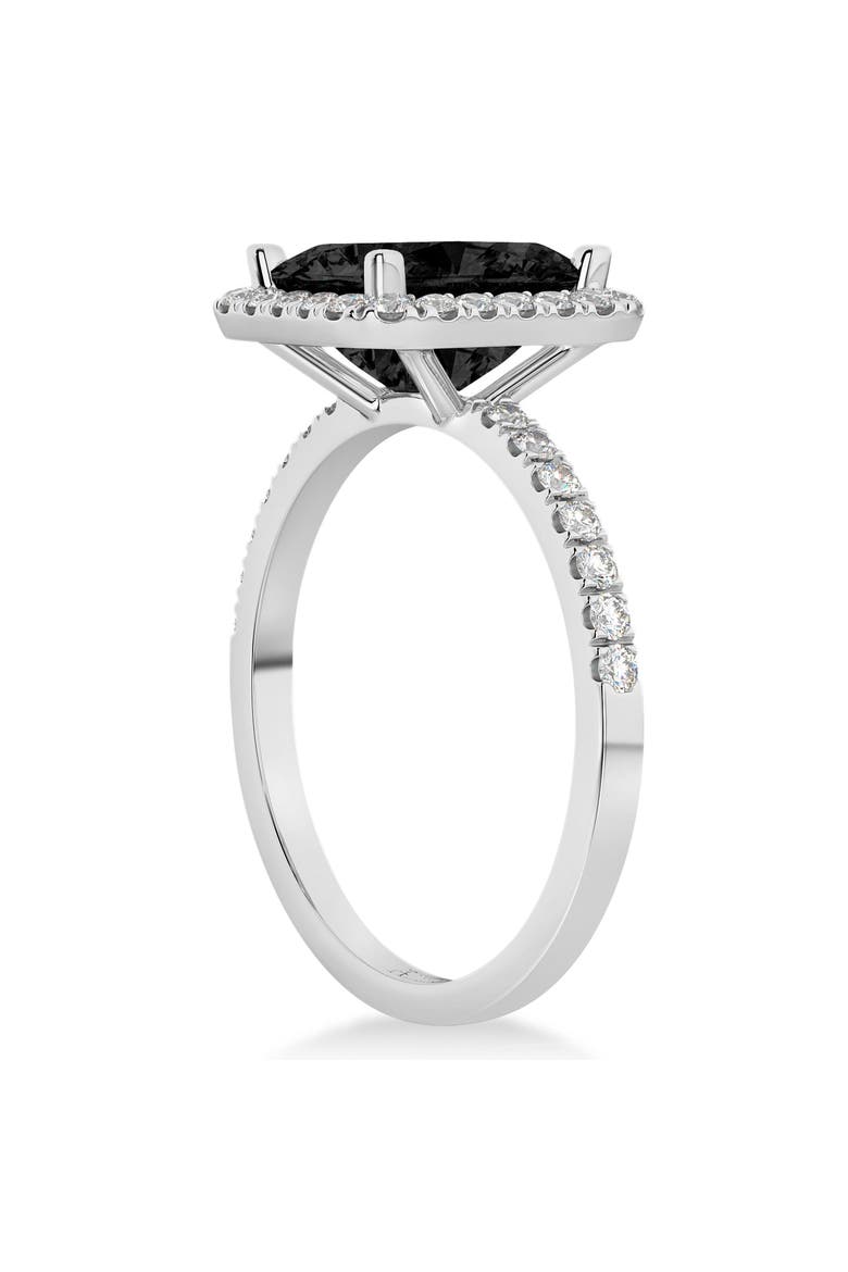 Black Diamond & Diamond Engagement 14k, Alternate, color, 3.32 ct/White Gold