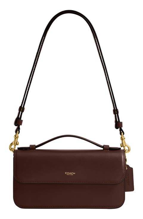 Elora Refined Leather Top Handle Bag