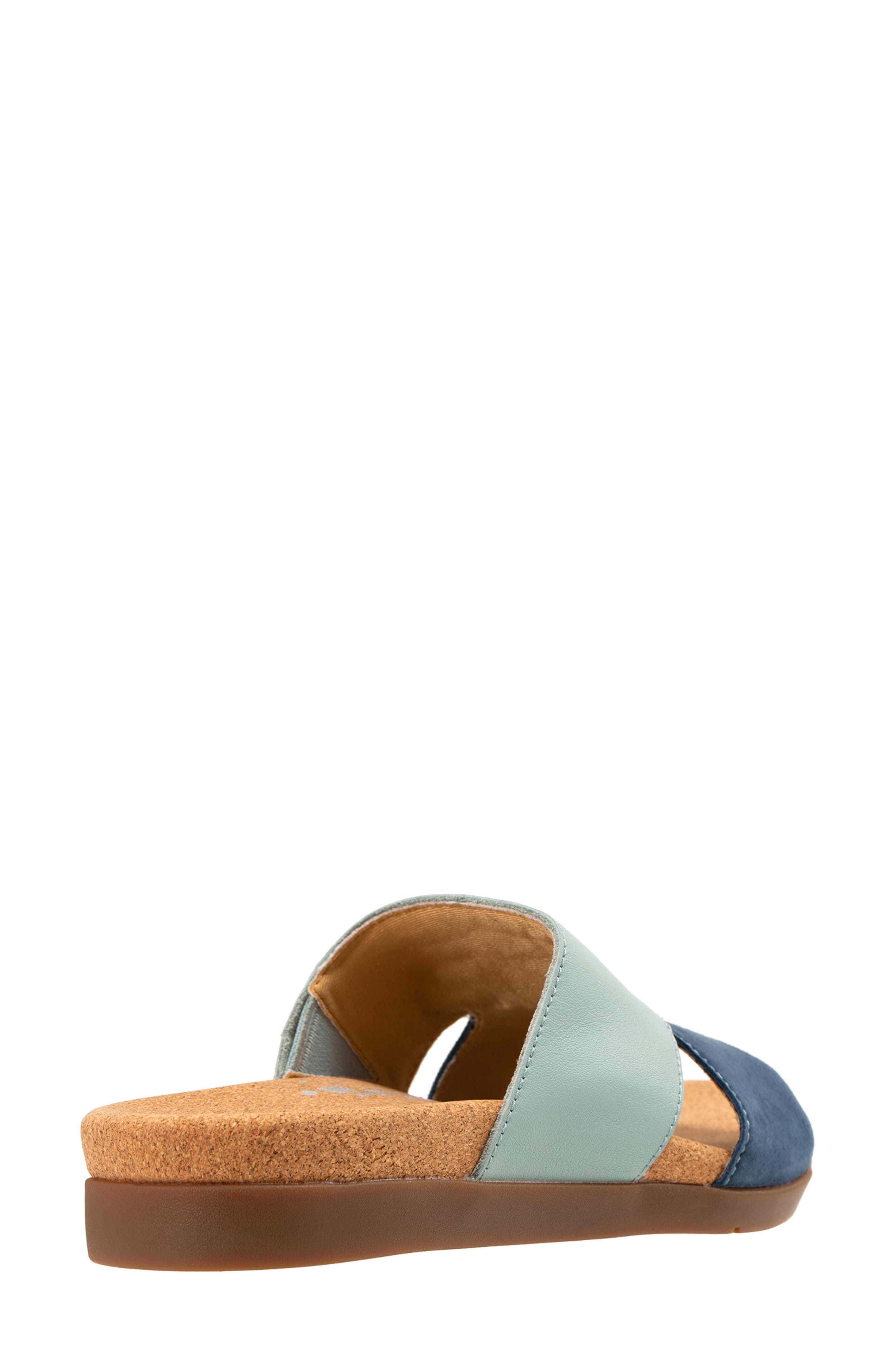 Basque Slide Sandal, Alternate, color, BLUE