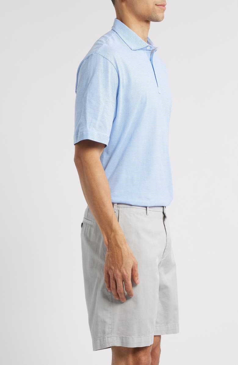 Peter Millar Crown Comfort Pinstripe Cotton Polo, Alternate, color, 