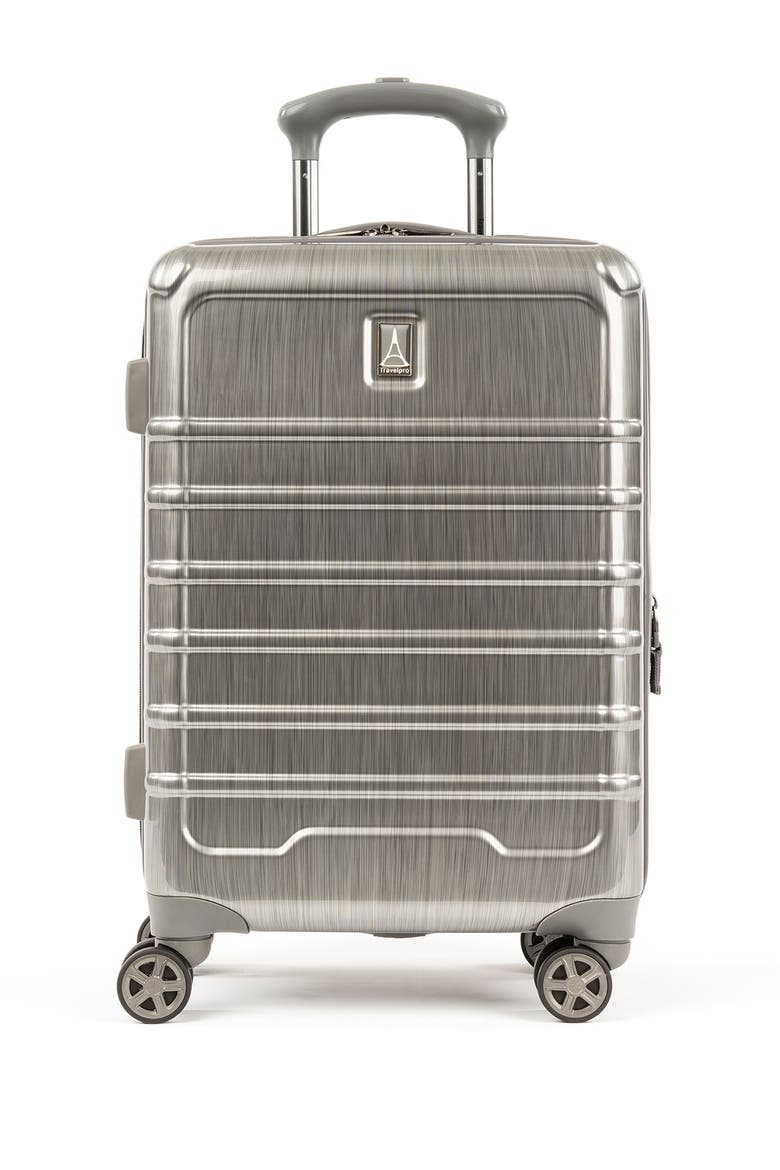Rollmaster™ Lite 20" Expandable Carry-on Hardside Spinner Luggage, Main, color, SILVER