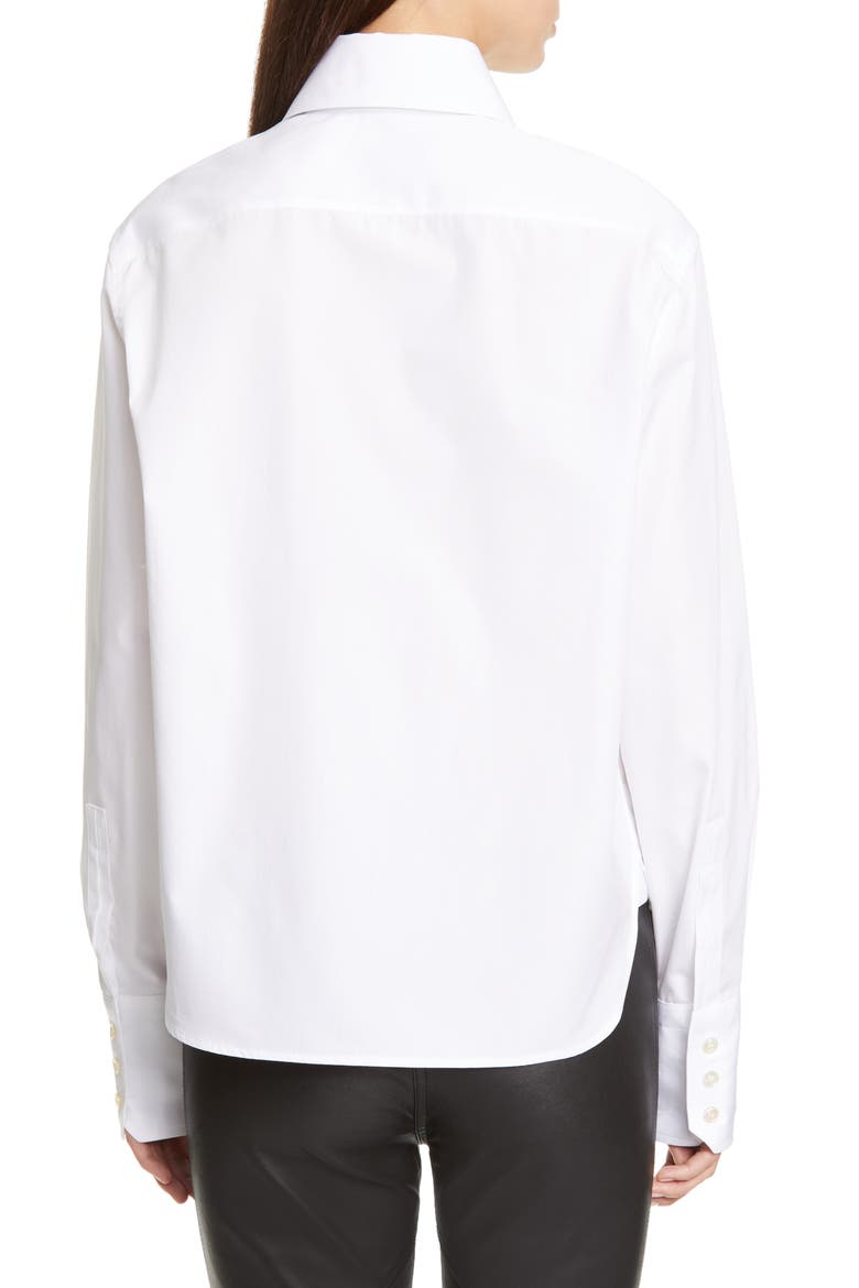 Poplin Shirt, Alternate, color, BLANC