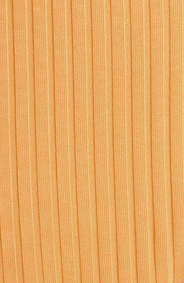 Vitamin A<sup>®</sup> Elle Tie Side Rib Bikini Bottoms, Alternate, color, Creamsicle