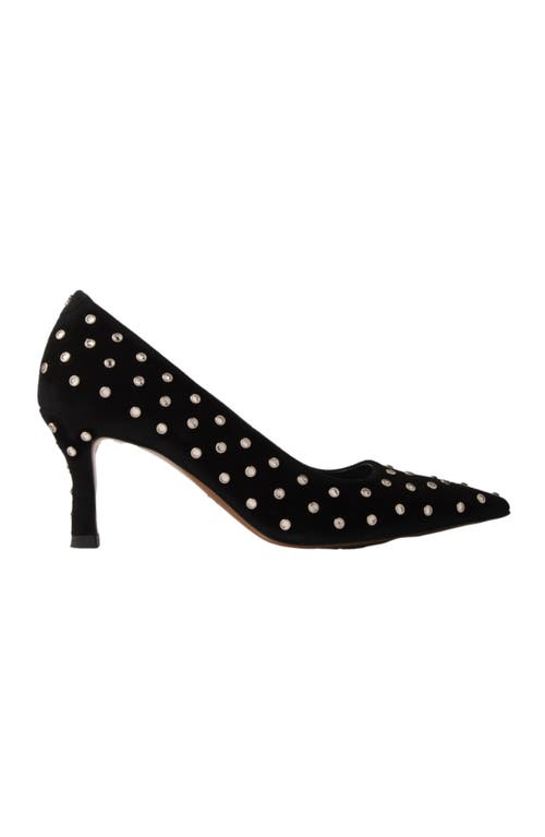 Maje Rhinestone Pumps With Pointed Toes In Black