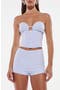 Magen Gingham Corset Top