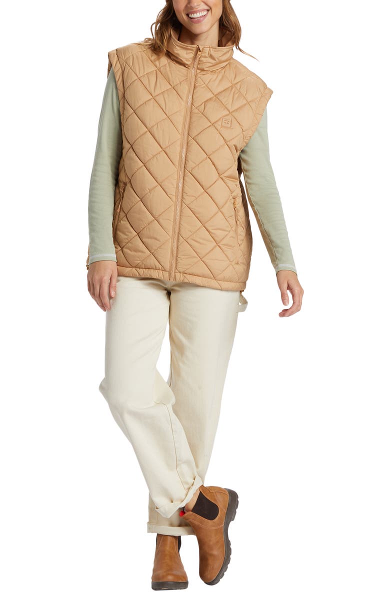 Billabong Transport Waterproof Quilted Puffer Vest, Alternate, color,