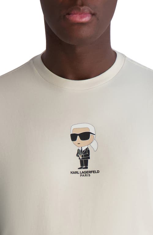 Karl Lagerfeld Paris Small Karl Graphic T-shirt In Natural