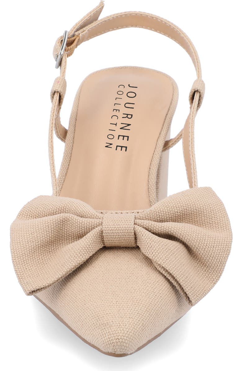 Journee Collection Tailynn Slingback Pump, Alternate, color, Tan