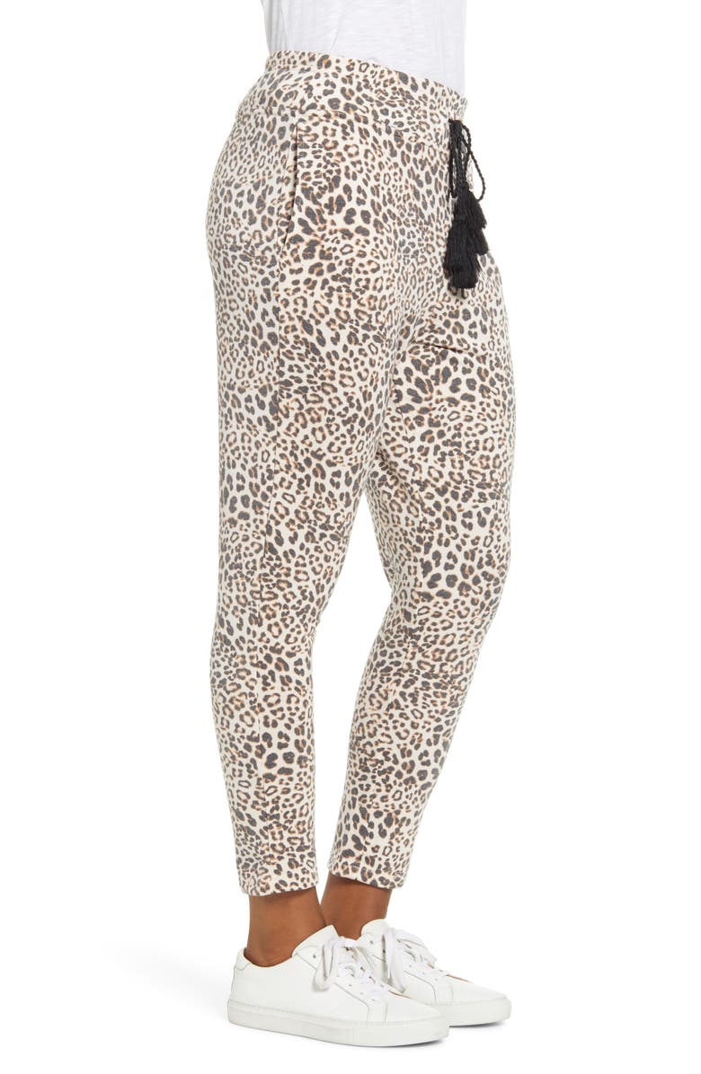 Bobeau French Terry Crop Jogger Pants, Alternate, color,