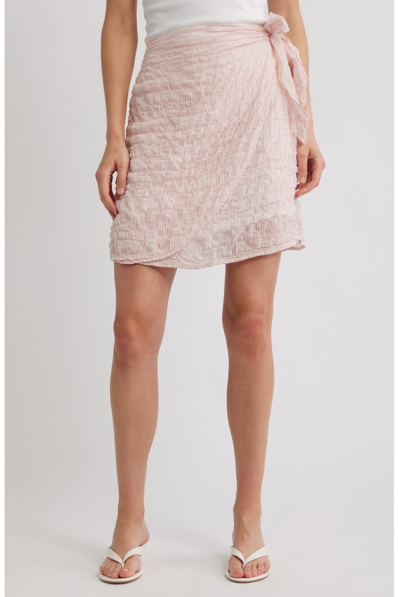 Wrap Miniskirt, Main, color, BLOSSOM