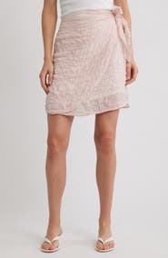 Cloth & Stone Wrap Miniskirt