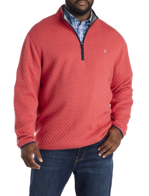 Big & Tall Quilted 1/2-Zip Pullover