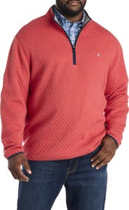 Brooks Brothers Big & Tall Quilted 1/2-Zip Pullover