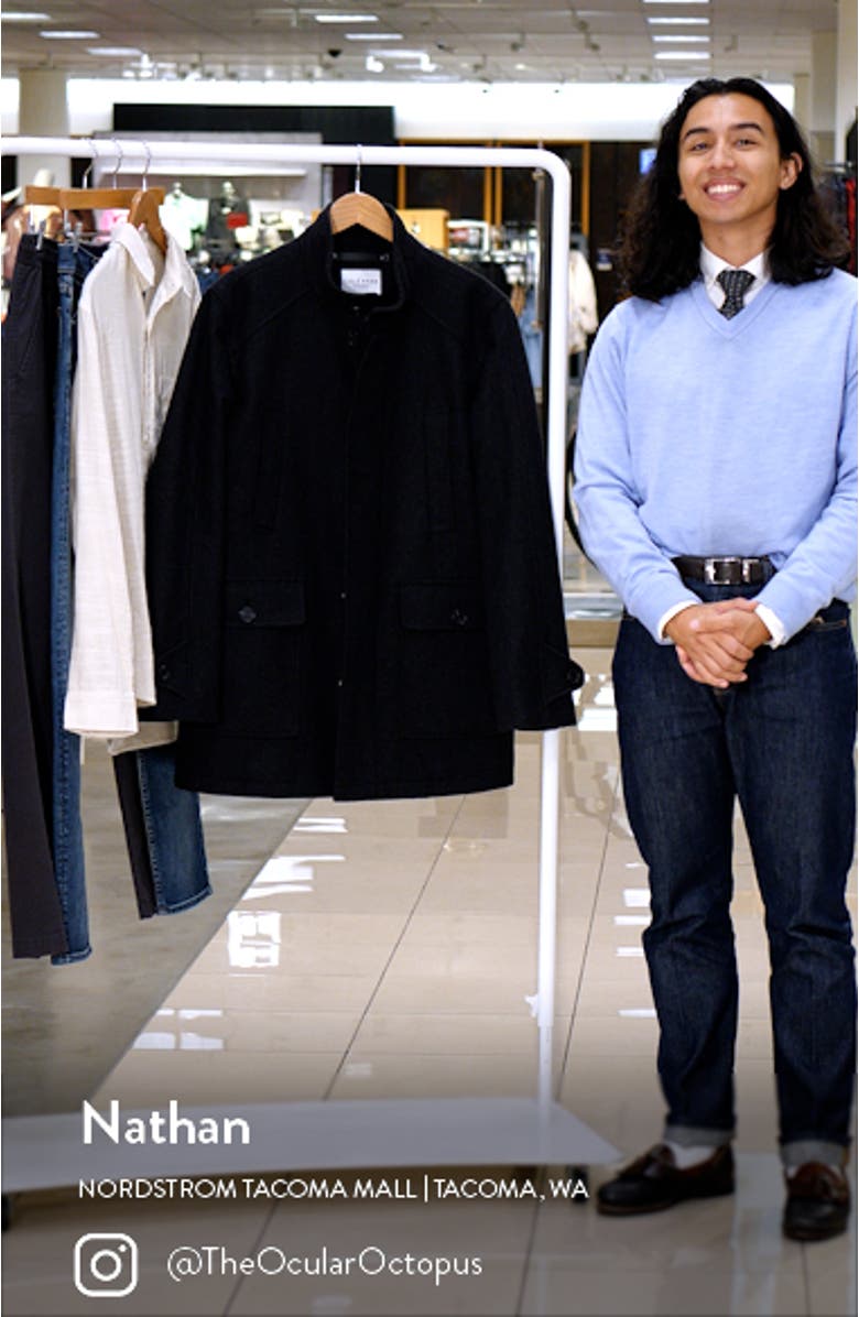 Wool Blend Twill Field Jacket, sales video thumbnail