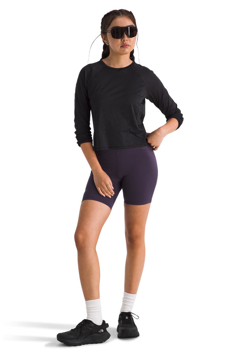 Jaida FlashDry-XD Performance Long Sleeve T-Shirt, Alternate, color, TNF BLACK DARK HEATHER