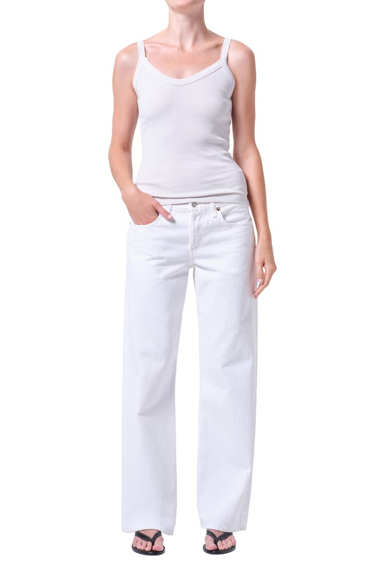 Low Rise Loose Fit Jeans, Alternate, color, MARSHMALLOW CLOUD