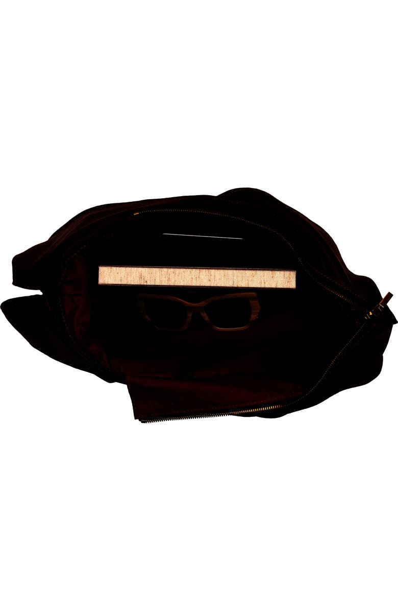 HAMMITT Tom Suede Shoulder Bag, Alternate, color, Chocolate Diamond Suede/Gold