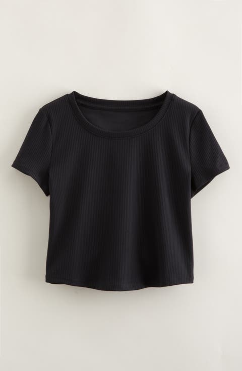 Kids' All in Cutout Rib T-Shirt (Big Kid)