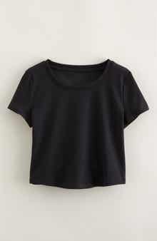 Zella Girl Kids' All in Cutout Rib T-Shirt