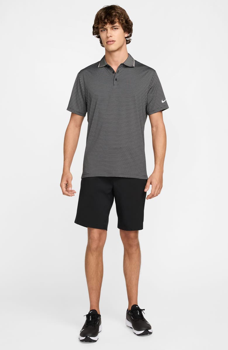 Nike Tour Dri-FIT Stripe Golf Polo, Alternate, color, Black/ White