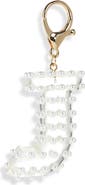 Leith Faux Pearl Initial Bag Charm