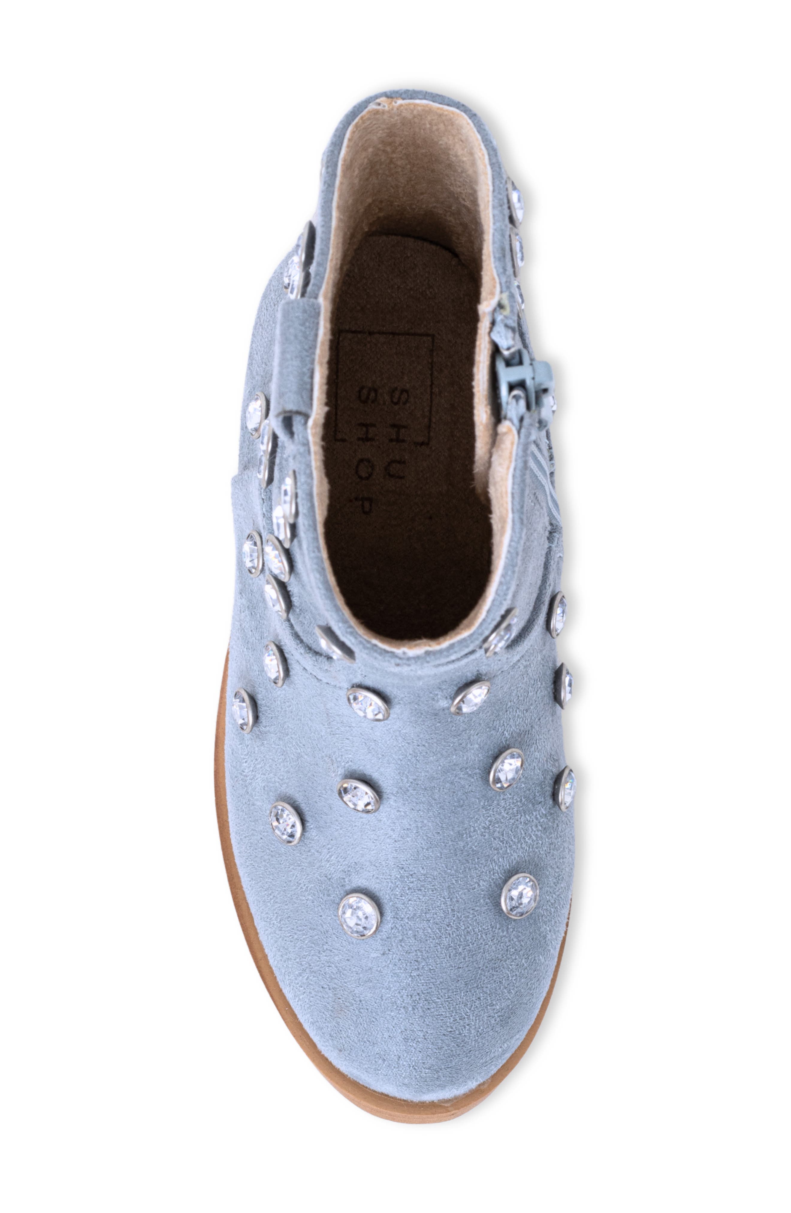 Kids' Whoopi Mini Boot, Alternate, color, LIGHT BLUE SUEDE