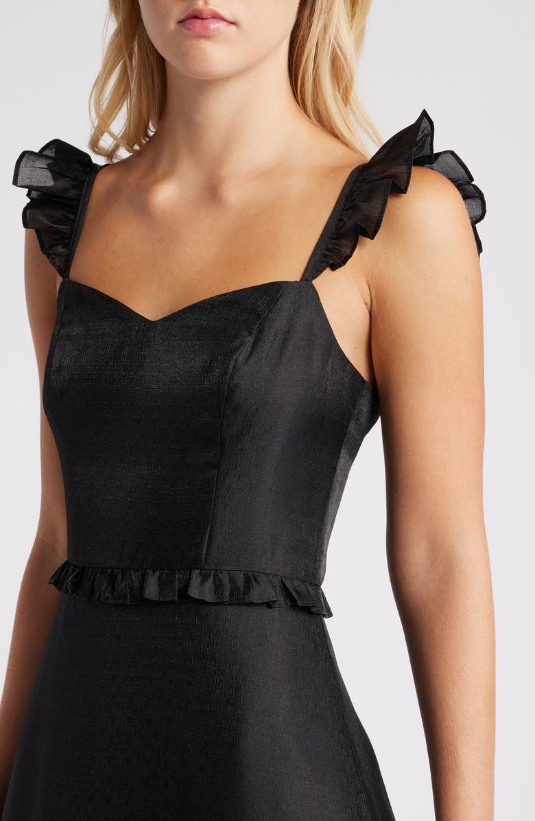 Lulus Effervescent Aesthetic Tiered Cocktail Midi Dress, Alternate, color,