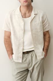 Marine Layer Jacquard Resort Camp Shirt