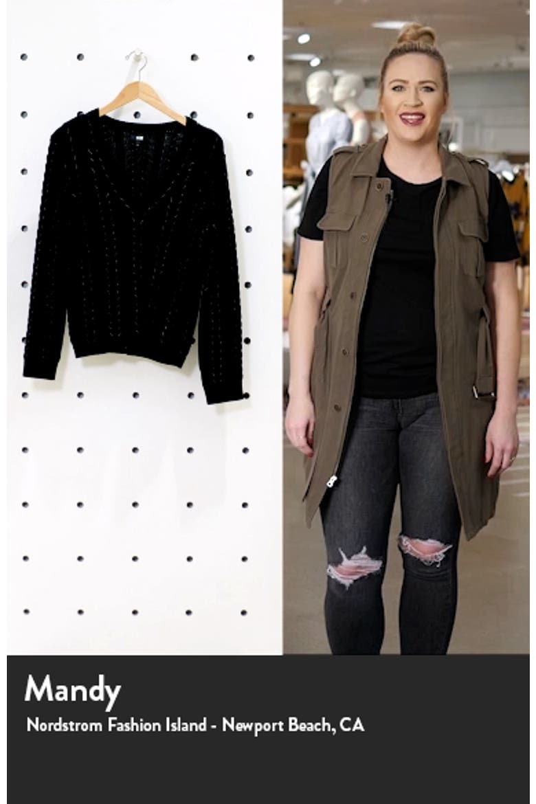 Dorthea Metallic V-Neck Sweater video