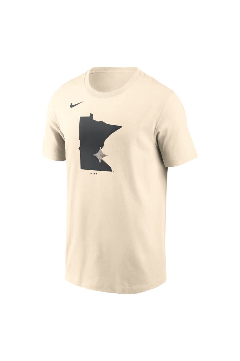 Men's Nike Cream Minnesota Twins Camo Logo T-Shirt, Alternate, color, Cream