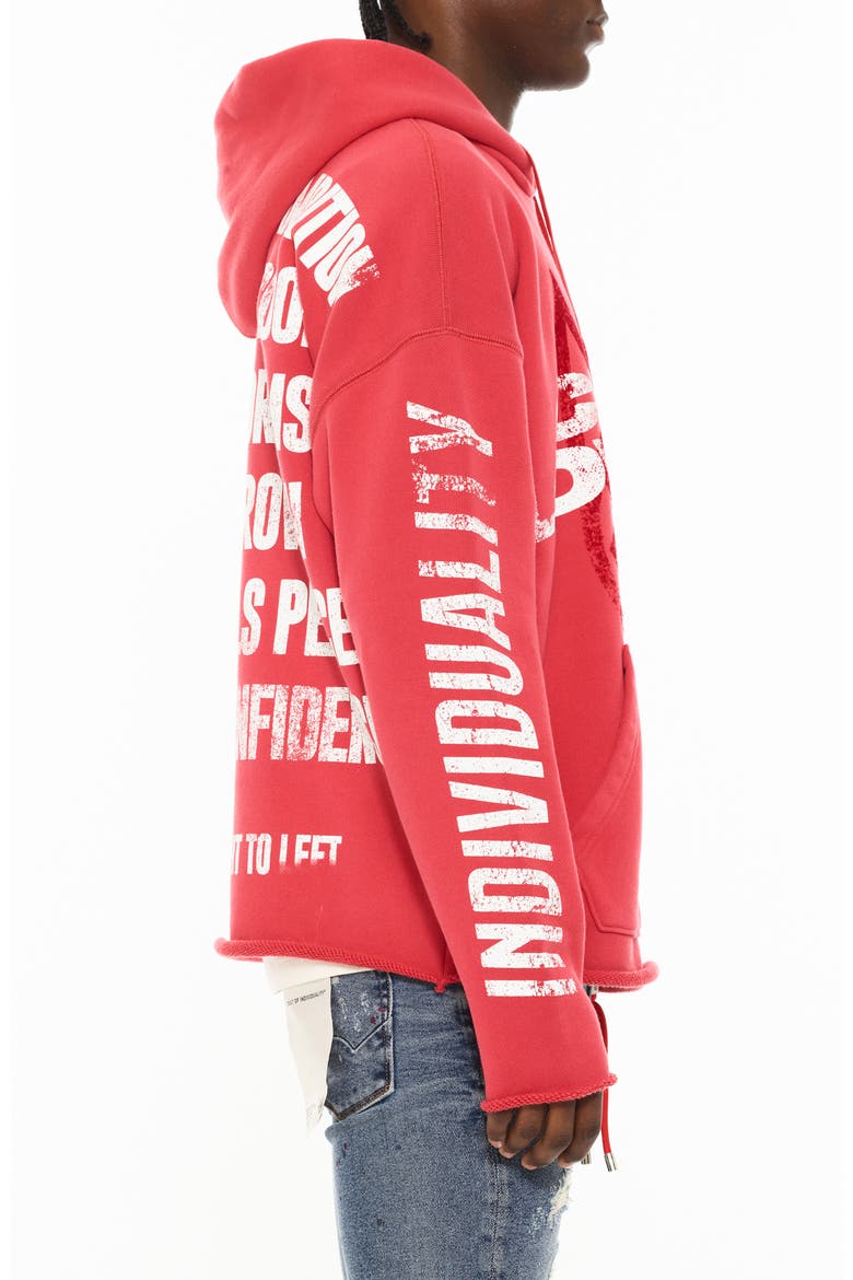 Novelty Cotton Graphic Hoodie, Alternate, color, ROUGE RED