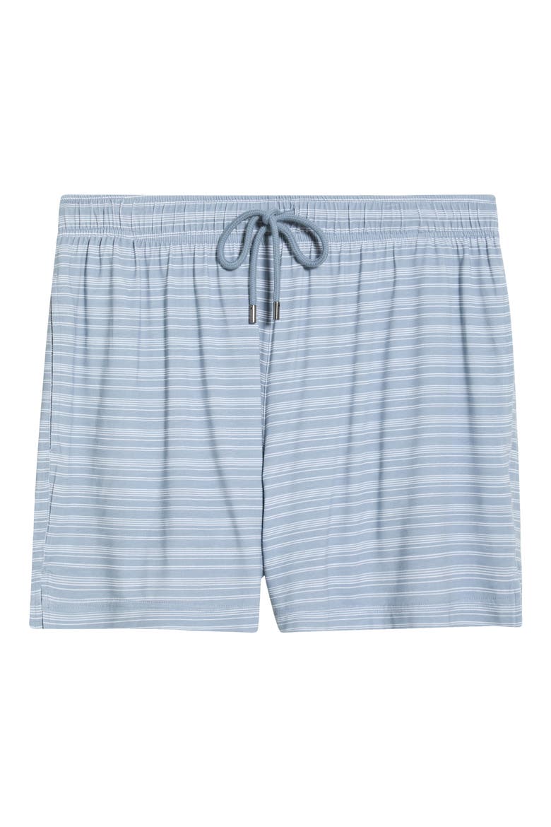 Modal Blend Pajama Shorts, Alternate, color, AIR FORCE BLUE STRIPE
