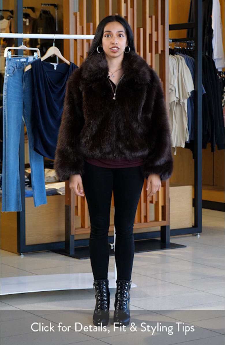 Faux Fur Zip Jacket, sales video thumbnail