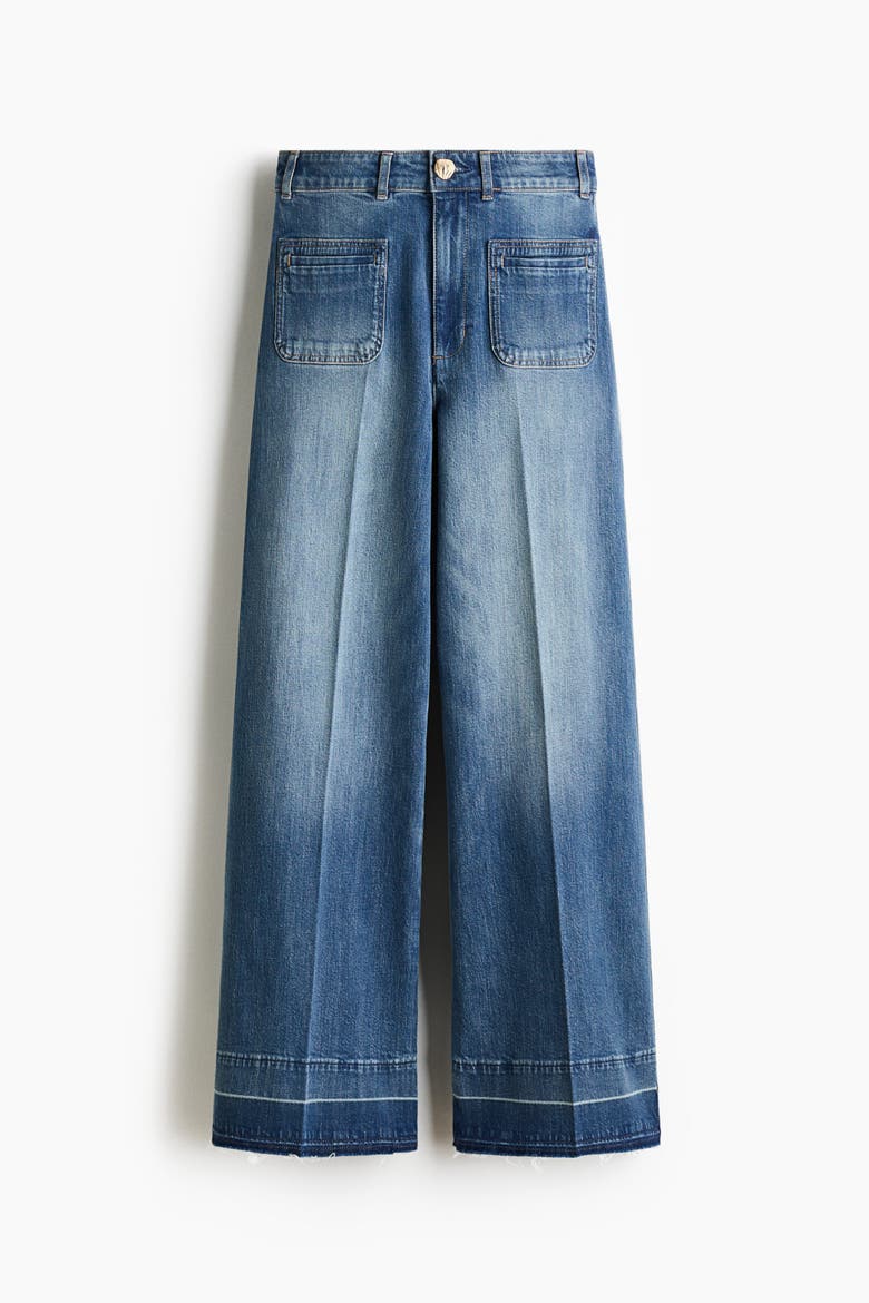 Wide High Jeans, Alternate, color, Denim blue