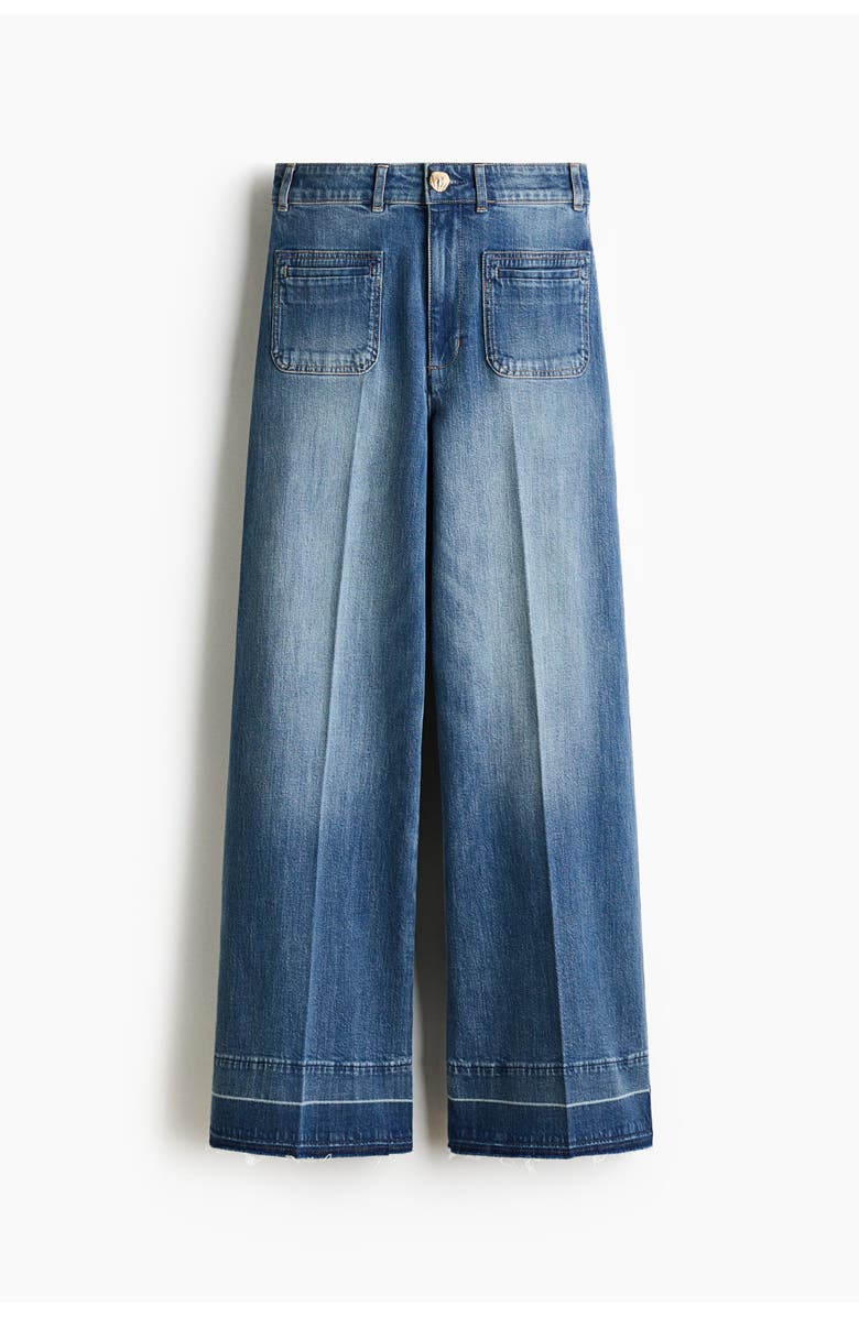 H&M Wide High Jeans, Main, color, Denim Blue