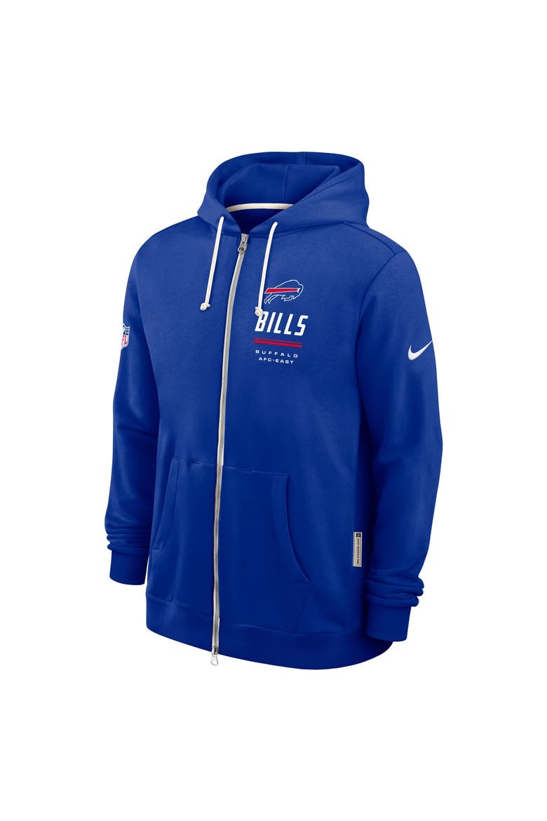 Men's Nike Royal Buffalo Bills Sideline Standard Issue Quarterback Scramble Dri-FIT Full-Zip Hoodie, Alternate, color, Royal