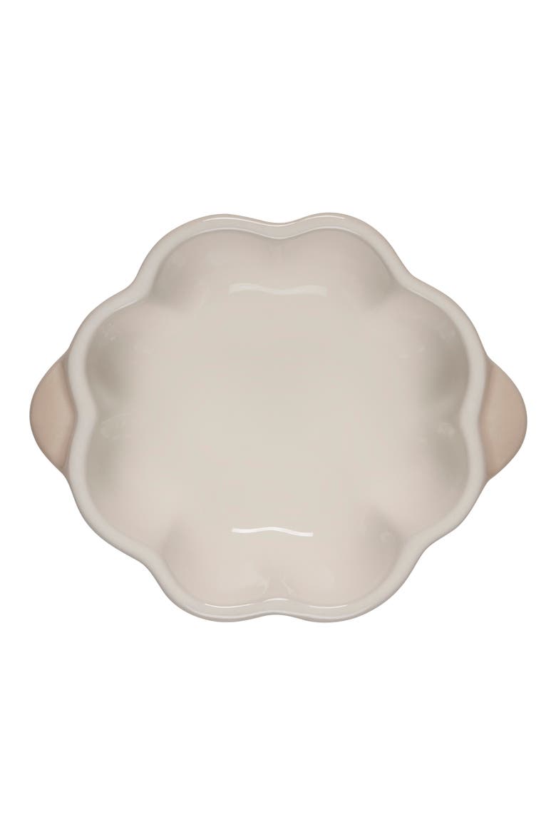 Enameled Cast Iron Pumpkin Baking Dish, Alternate, color, MERINGUE