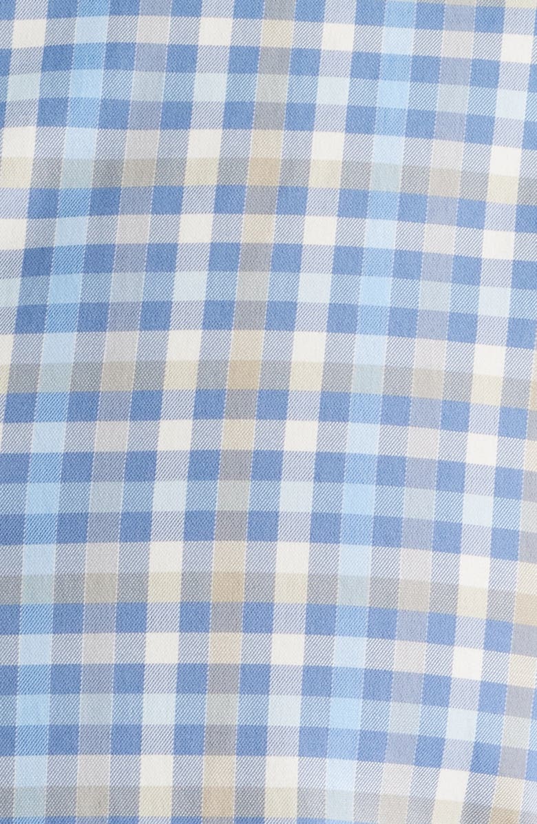 johnnie-O Olie Plaid Stretch Button-Up Shirt, Alternate, color, Navy