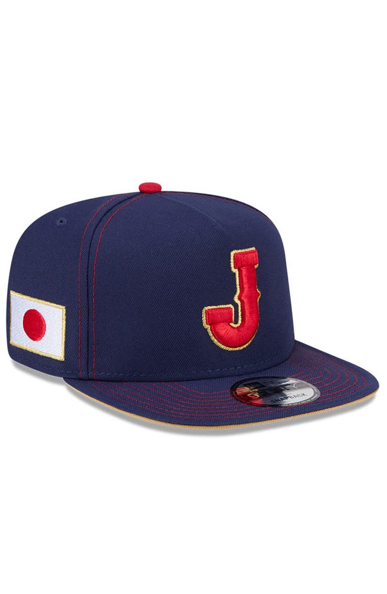New Era Men's New Era  Navy Japan Baseball 2026 World Baseball Classic 9FIFTY A-Frame Snapback Hat, Main, color, Navy