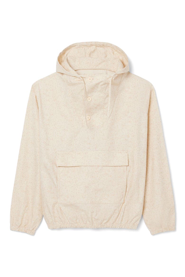 Water Repellent Cotton Anorak, Alternate, color, NATUREL CLAIR