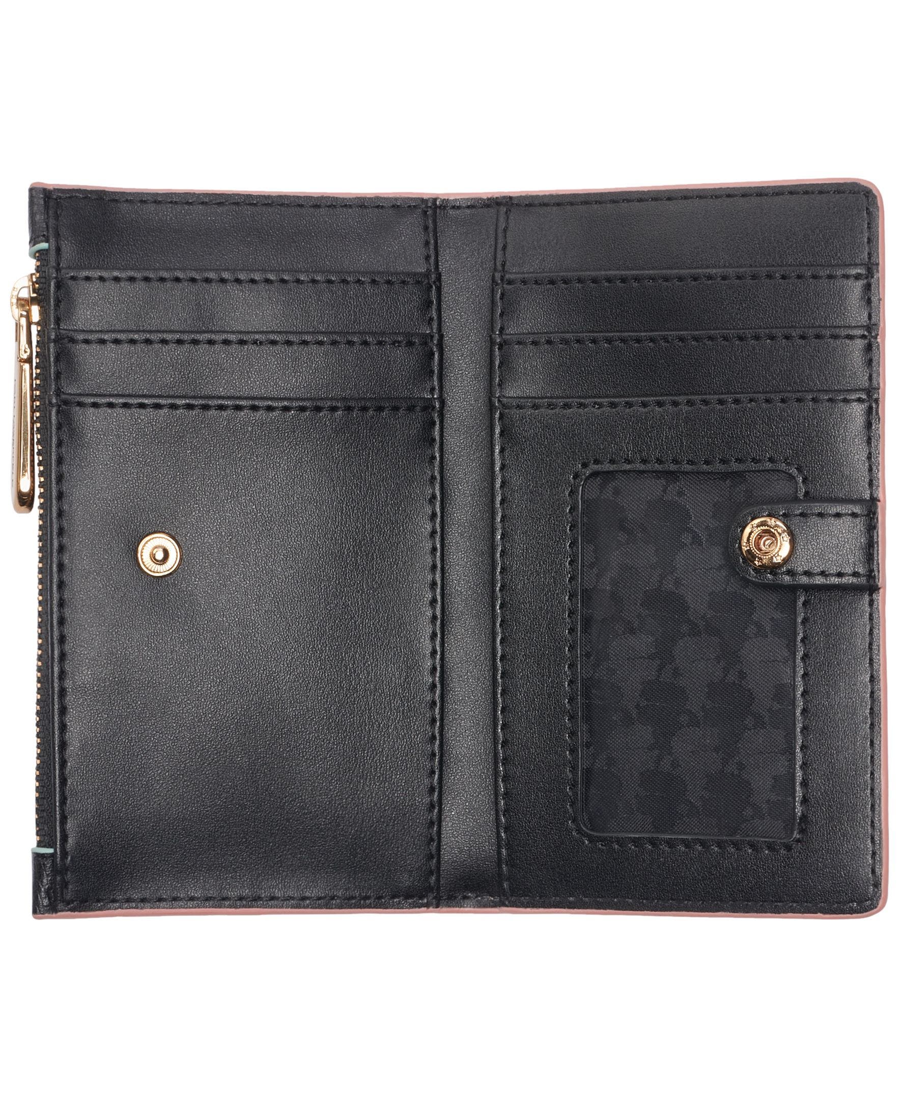 KARL LAGERFELD PARIS Small Wallet with Pins, Alternate, color, Black/Gold