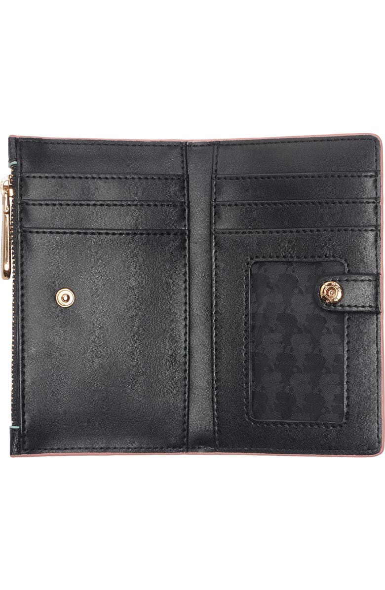 KARL LAGERFELD PARIS Small Wallet with Pins, Alternate, color, Black/Gold