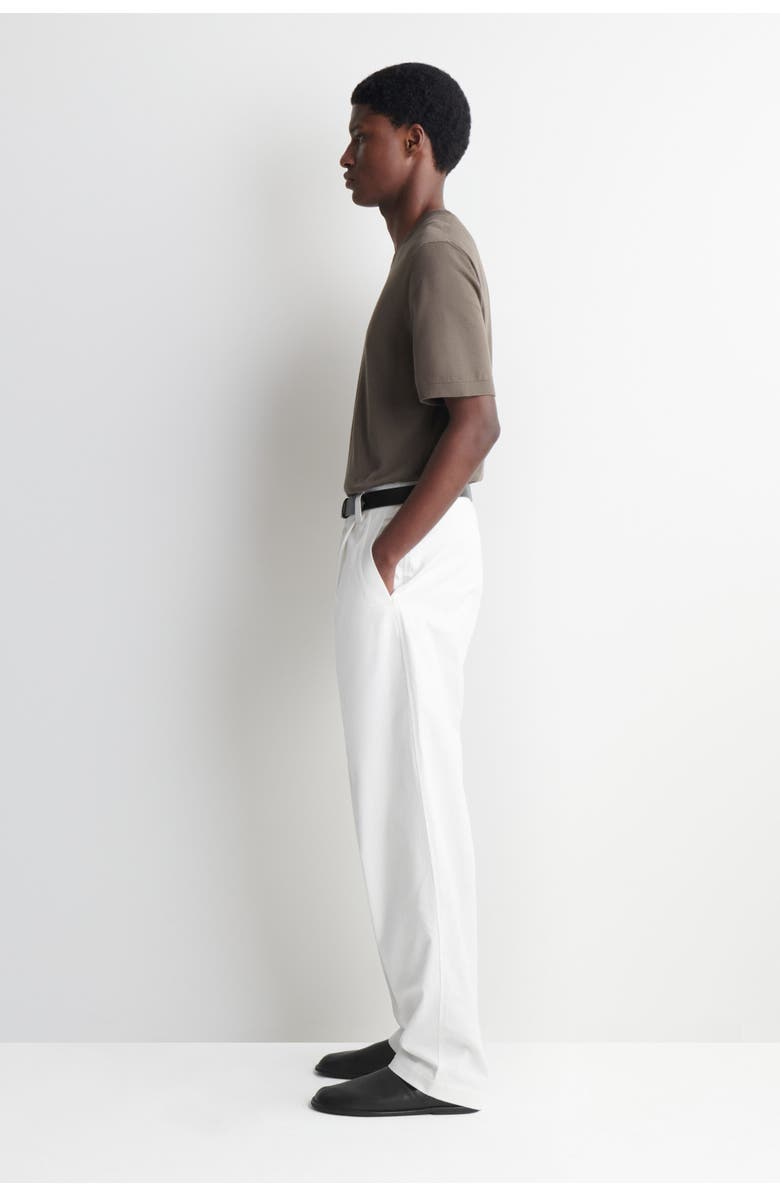 COS Knitted Cotton T-shirt, Alternate, color, Light Brown