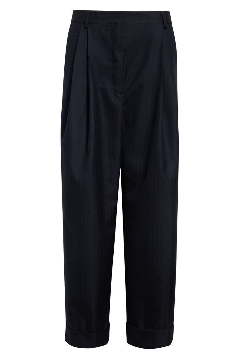 Partan Worsted Wool Trousers, Alternate, color, NAVY