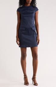 BCBG Cap Sleeve Shift Dress