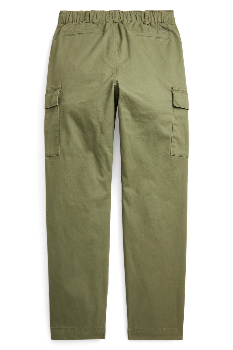 Kids' Slim Fit Stretch Twill Cargo Pants, Alternate, color, OLIVE